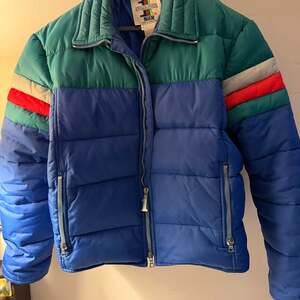 Vintage 80s Puffer Ski Jacket Number 1 Sun Size Large